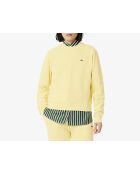 Sweatshirt col rond relaxed fit molleton jaune
