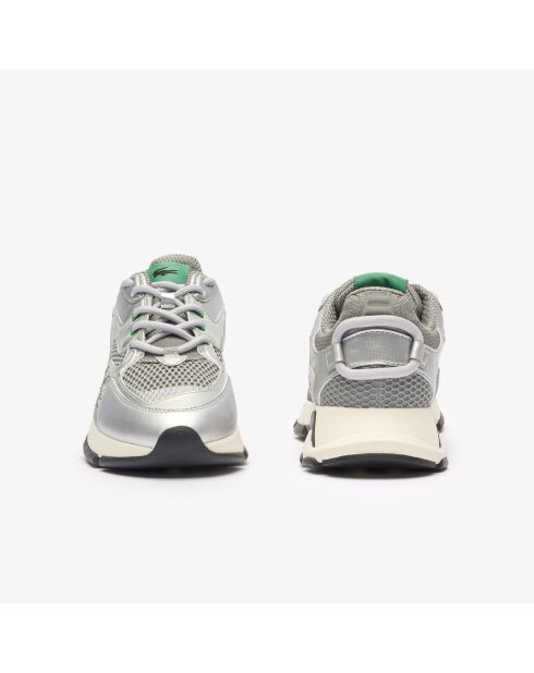 Sneakers L003 Neograu/Silber aus Leder