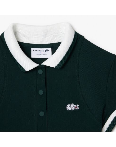 Polo slim fit stretch sinople/marine