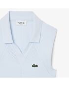 Polo Tennis sans manches maille stretch ruisseau