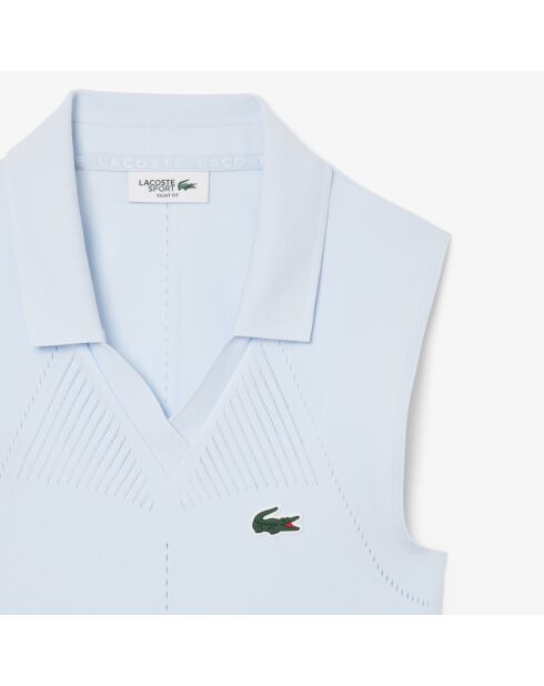 Polo Tennis sans manches maille stretch ruisseau