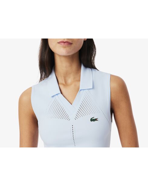 Polo Tennis sans manches maille stretch ruisseau