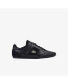Sneakers Chaymon en cuir noires