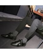 Sneakers Chaymon en cuir noires