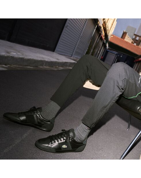 Sneakers Chaymon en cuir noires