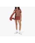 Polo slim fit jacquard monogramme iberis/latte