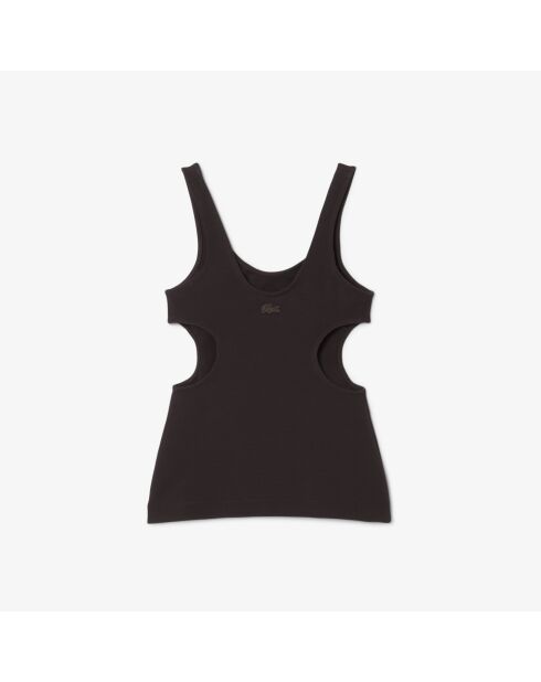 Débardeur satiné badge Défilé buffle