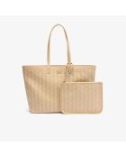 Zely draagtas met monozakje Irish cream flour - 35x30x14 cm