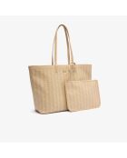 Zely draagtas met monozakje Irish cream flour - 35x30x14 cm