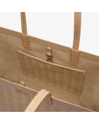 Zely draagtas met monozakje Irish cream flour - 35x30x14 cm