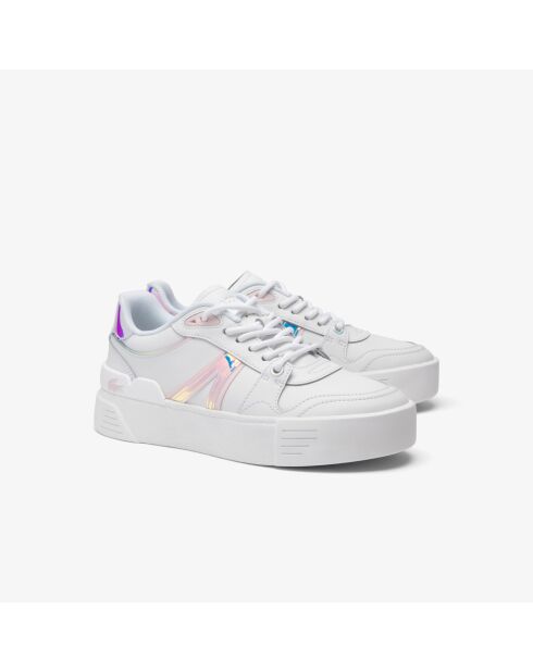 Zapatillas L002 Evo de piel blanca/rosa claro