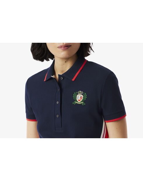 Polo slim fit marine