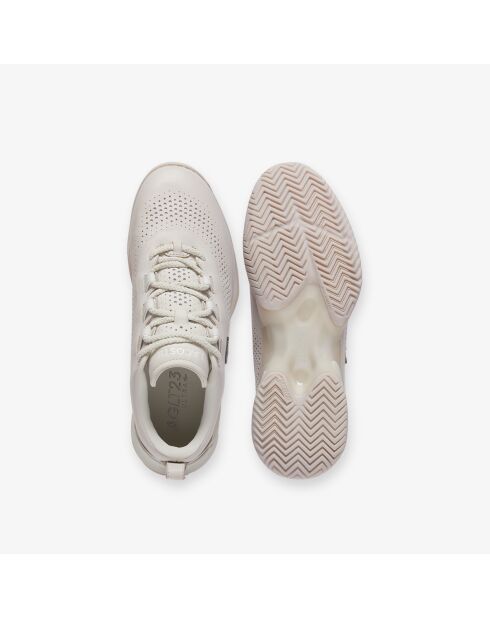 AG-LT Premium Ledersneaker cremefarben