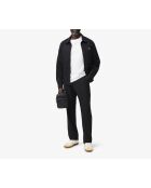 Elke kleine tas in zwart generfd leer - 14x19x5 cm