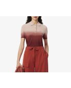 Poloshirt in klassischer Passform mit einem Iberis/Latte-Strick mit Farbverlauf