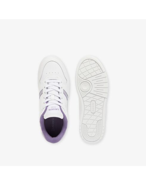 Sneakers T-Clip Set in pelle bianca/viola chiaro