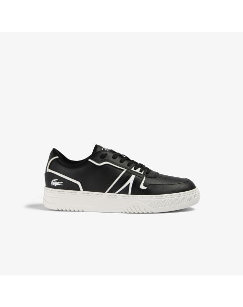 Sneakers L001 en cuir noir/blanc