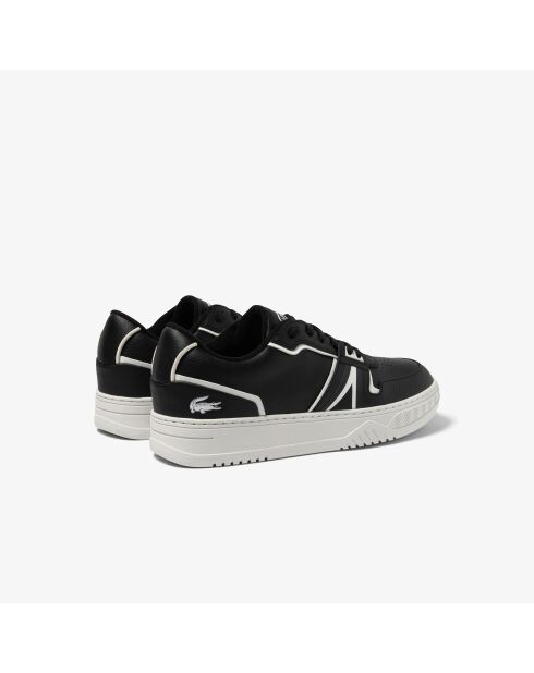Sneakers L001 en cuir noir/blanc