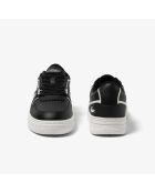 Sneakers L001 en cuir noir/blanc