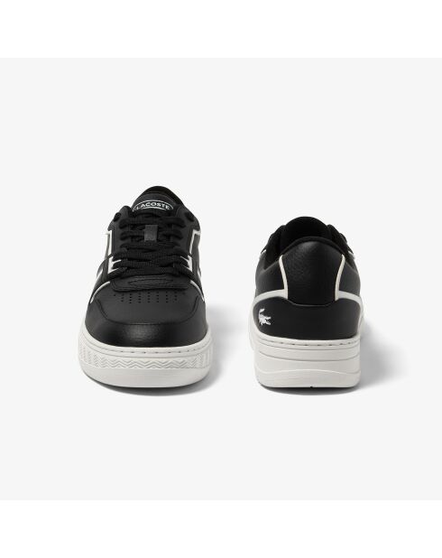 Sneakers L001 en cuir noir/blanc