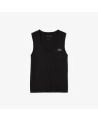 Débardeur Sport maille côtelée Ultra Dry noir