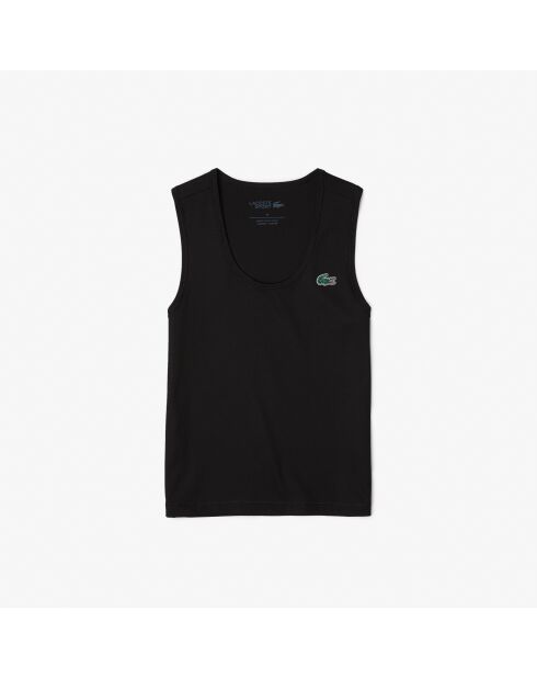 Débardeur Sport maille côtelée Ultra Dry noir