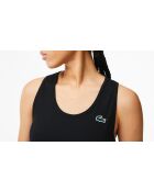 Débardeur Sport maille côtelée Ultra Dry noir