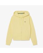 Sweatshirt zippé à capuche molleton jaune