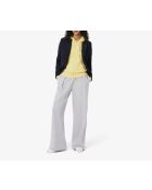 Sweatshirt zippé à capuche molleton jaune