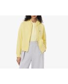 Sweatshirt zippé à capuche molleton jaune