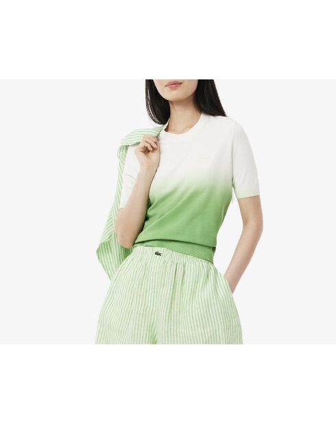 Maglia a maniche corte effetto sfumato Calathea/flour