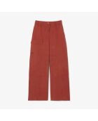 Iberis Oversize-Hose aus gewaschener Baumwolle