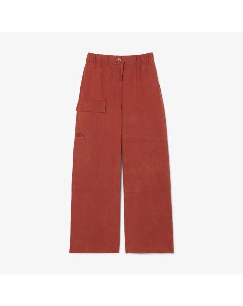 Iberis Oversize-Hose aus gewaschener Baumwolle