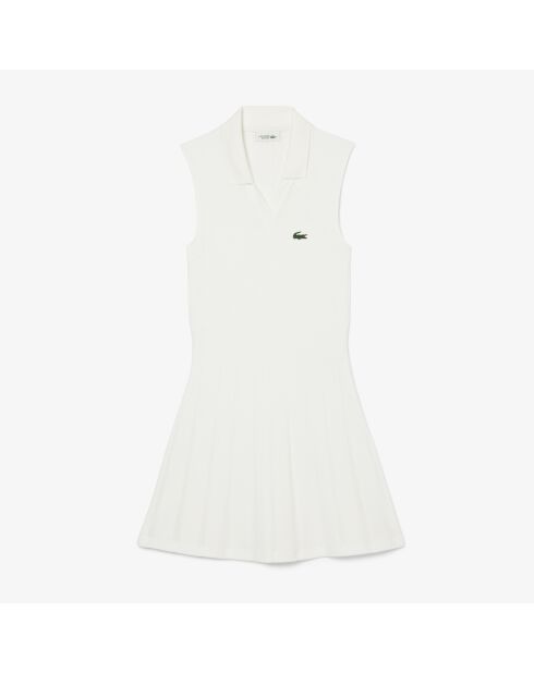 Wit/groene aparte tennisjurk met stretch