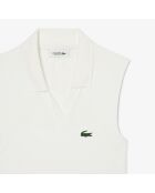 Wit/groene aparte tennisjurk met stretch