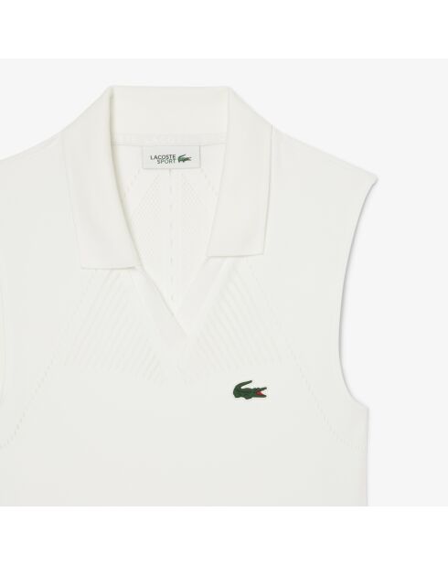 Wit/groene aparte tennisjurk met stretch