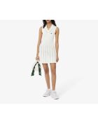 Wit/groene aparte tennisjurk met stretch