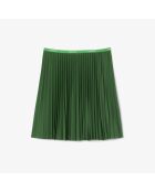 Groene korte plooirok