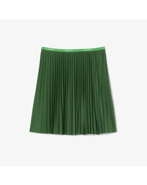 Groene korte plooirok