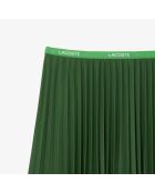 Groene korte plooirok