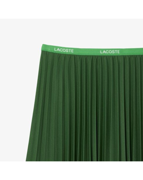 Groene korte plooirok