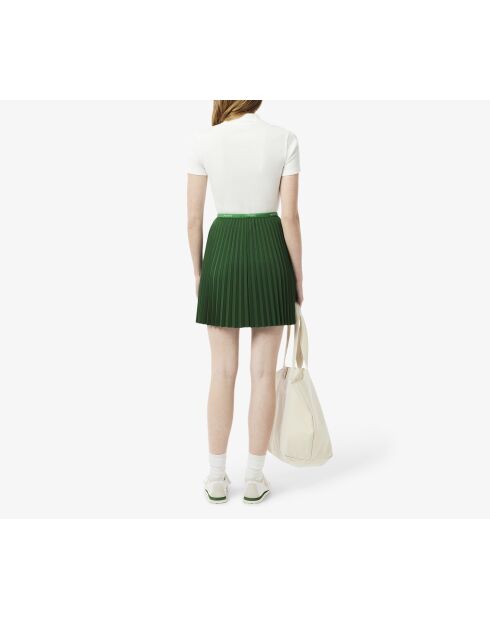 Groene korte plooirok