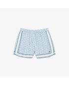 Fluidshorts mit Panorama/Crystal-Calc-Monogramm-Print