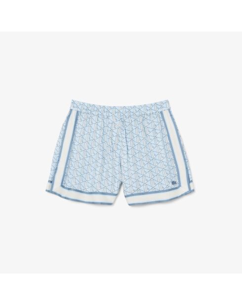 Fluidshorts mit Panorama/Crystal-Calc-Monogramm-Print