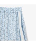 Fluidshorts mit Panorama/Crystal-Calc-Monogramm-Print