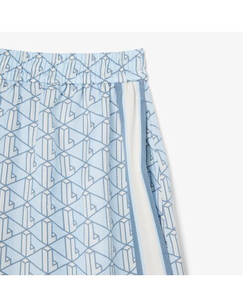 Fluidshorts mit Panorama/Crystal-Calc-Monogramm-Print