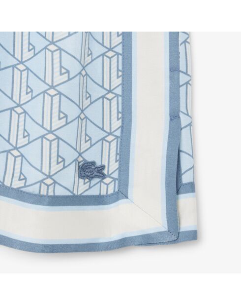 Fluidshorts mit Panorama/Crystal-Calc-Monogramm-Print