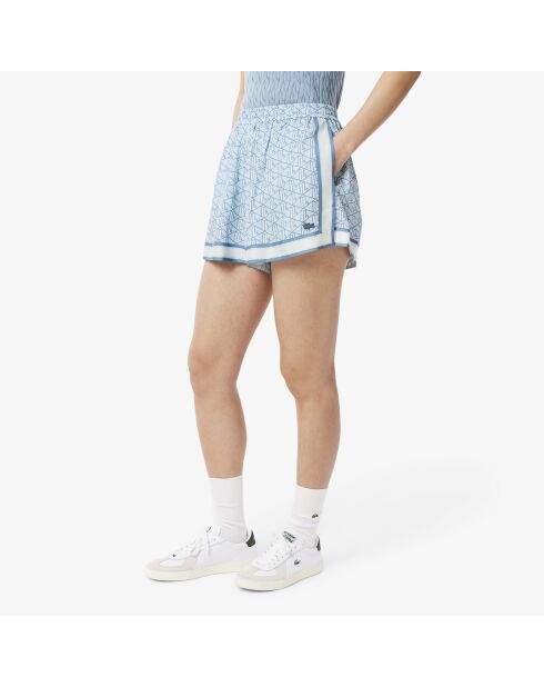 Fluidshorts mit Panorama/Crystal-Calc-Monogramm-Print