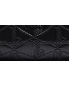 Maheki schwarze Schultertasche mit Monogramm - 23x12,5x6,5 cm