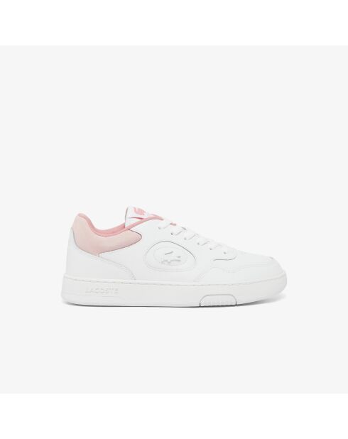 49SFA0063 wit/roze klassieke leren sneakers